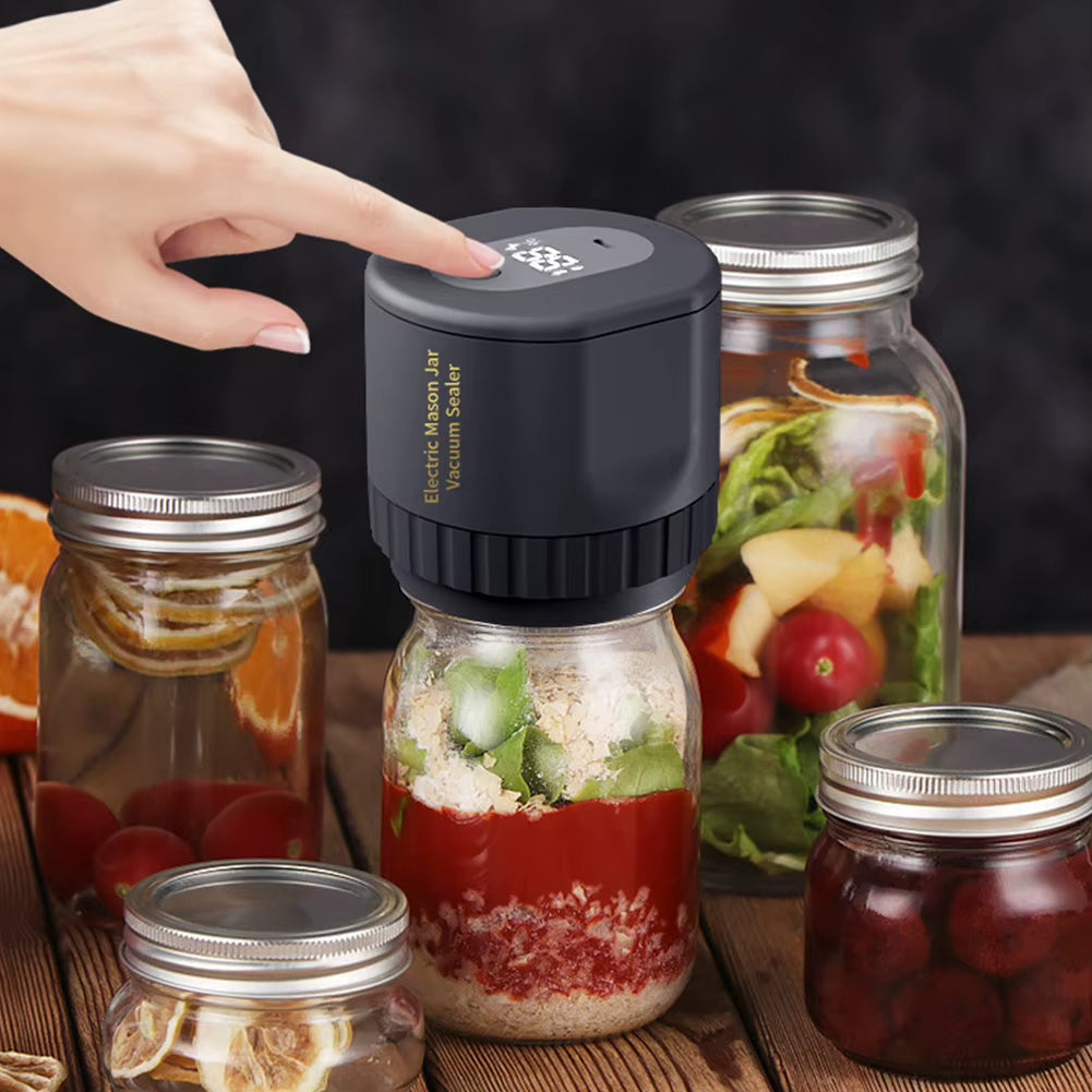 Mason Jar Vacuum Sealer Vacuum Sealing Machine Cordless Canning Vacuum Sealer Electric Automatic Kitchen Supplies