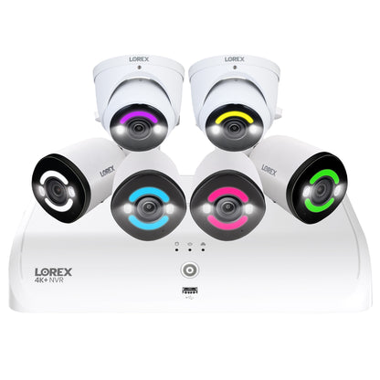 4K+ UHD 12MP Wired Security Camera System with 6 Cameras & 2TB HDD