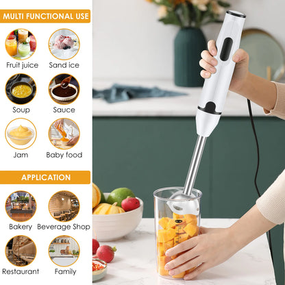 Immersion Blender Multifunctional Hand Blender Household Handheld Immersion Blender Electric Stick Blender Kitchen Gadget