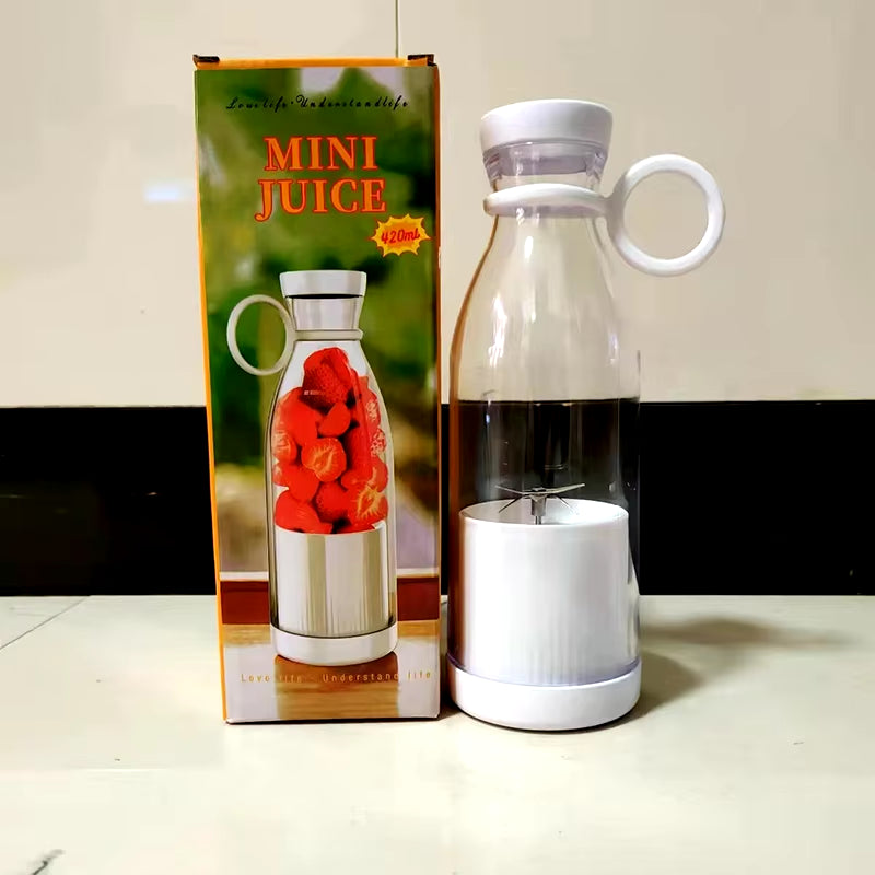 Mini Fast Juice Juicer Fresh Fruits Mixer Smoothie Bottle Handheld 6-Blade USB Rechargeable Multifunctional Fruit Blender