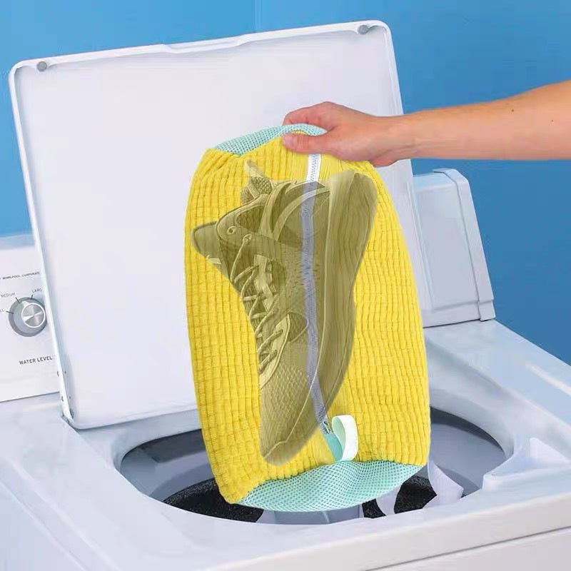 Shoes Laundry Bag Shoe Wash Bag for Washing Machine Reusable Zipper Shoe Washing Bag Sneaker Tennis Shoe Cleaner Kit Remove Dirt